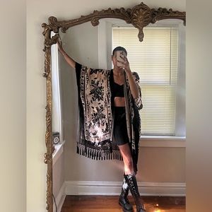 Free People Nightbird Burnout Kimono